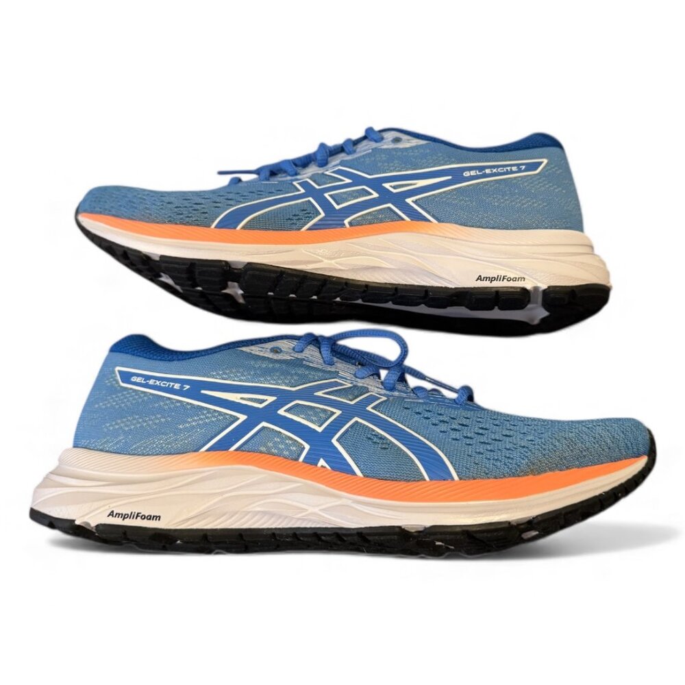 ASICS Women’s Gel-Excite 7 Running Shoes – Blue/Orange – Size 8 – Like New